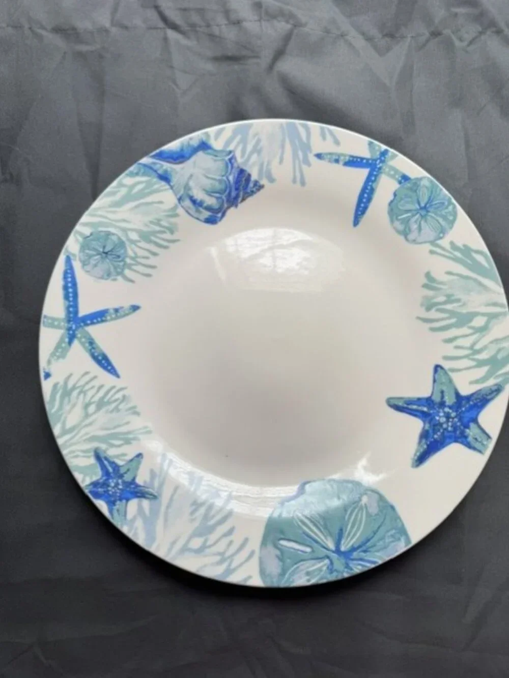 Set of 4 Royal Norfolk Seashell Dinner Plates 10.5